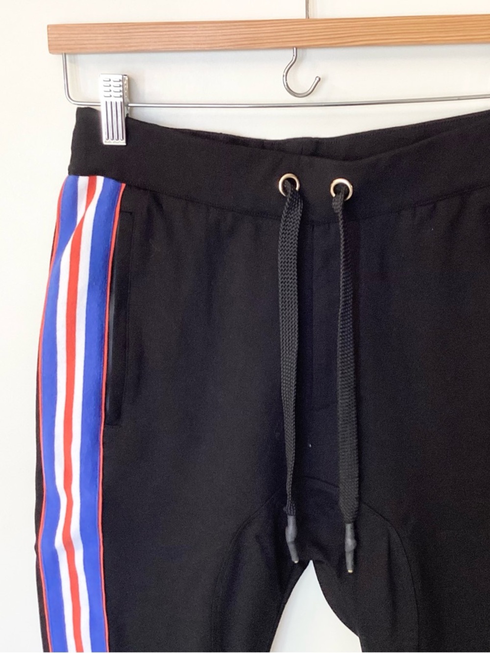 P.E Nation Court Run Ankle Ponte Pants with Side Stripes - Black - XS - Picture 3 of 8